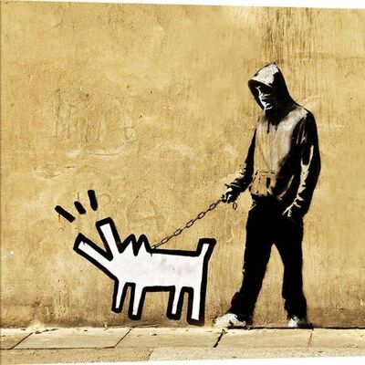 Quadro Banksy su tela: Anonimo (attribuito a Banksy), Grange Road, Bermondsey, London (graffiti)