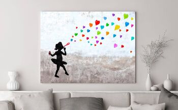Peinture pour chambre d'enfant sur toile : Masterfunk Collective, Love Bubbles (graffiti) 2