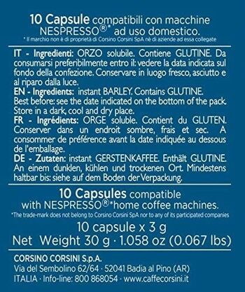Capsules compatibles Nespresso® | Orge soluble | Pack contenant 10 pièces 4