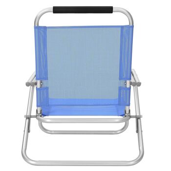 Chaise de plage bleue 5