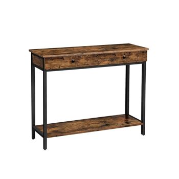 Table console en marron et noir vintage 1