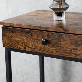 Table console en marron et noir vintage 6