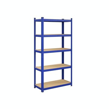 Etagère de rangement 200 x 100 x 50 cm bleu 1