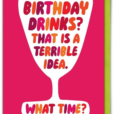 Funny Birthday Card - Funny Birthday Drinks