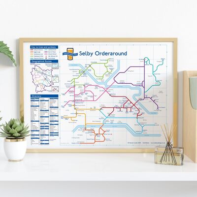 London Underground-style pub map: Selby