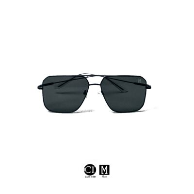 Monett Monaco klassische schwarze Sonnenbrille