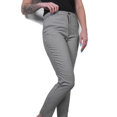 Monki by H&M Petra pants with houndstooth pattern
