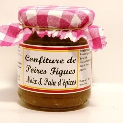 Confiture de Poires, Figues, Noix, Pain d'épices