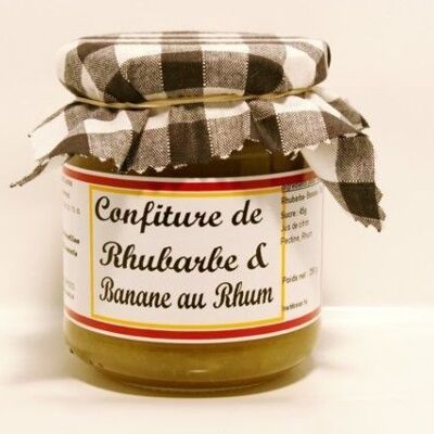 Confiture de Rhubarbe, Bananes, Rhum