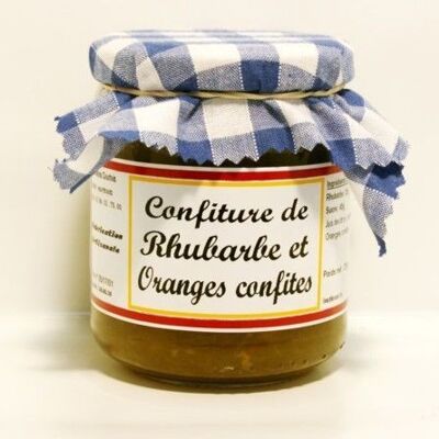 Confiture de Rhubarbe et Oranges Confites