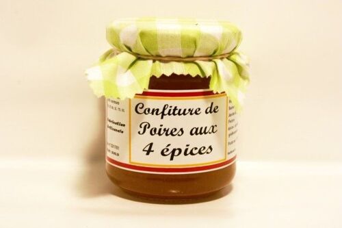 Confiture de Poires aux Quatre épices