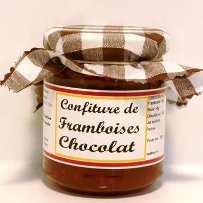 Confiture de Framboises Chocolat