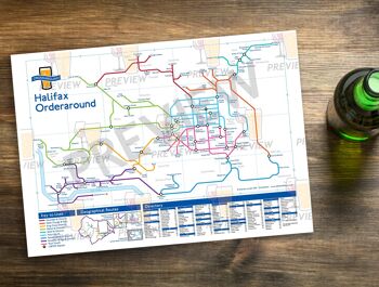 Carte des pubs de style métro de Londres : Halifax 9