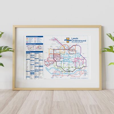 London Underground-style pub map: Leeds City