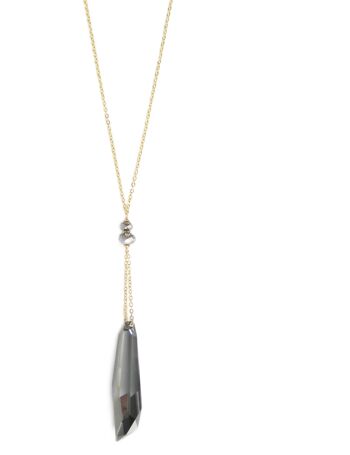 Sautoir en or avec pendentif en cristal Black Diamond 3