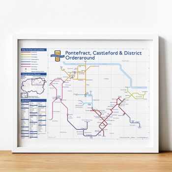 Carte des pubs de style métro de Londres : Pontefract, Castleford et District 3