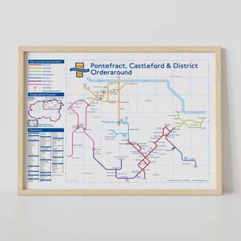 Carte des pubs de style métro de Londres : Pontefract, Castleford et District 4