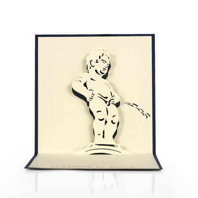 CARTA POP-UP 2D MANNEKEN PIS