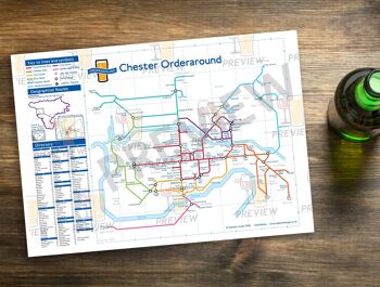 Carte des pubs de style métro de Londres : Chester 8