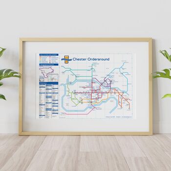 Carte des pubs de style métro de Londres : Chester 2