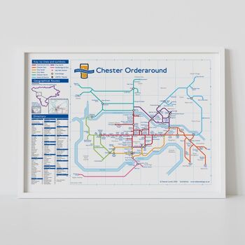 Carte des pubs de style métro de Londres : Chester 3