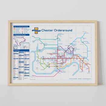 Carte des pubs de style métro de Londres : Chester 4