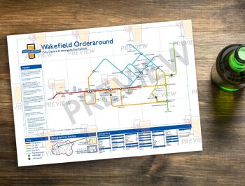 Carte des pubs de style métro de Londres : Wakefield City 9