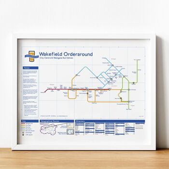 Carte des pubs de style métro de Londres : Wakefield City 1