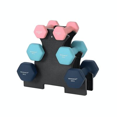 Dumbbell set with dumbbell stand