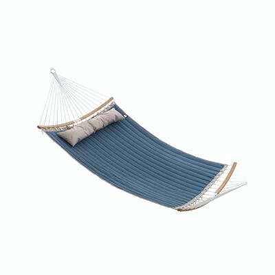 Hangmat voor 2 personen blauw-beige