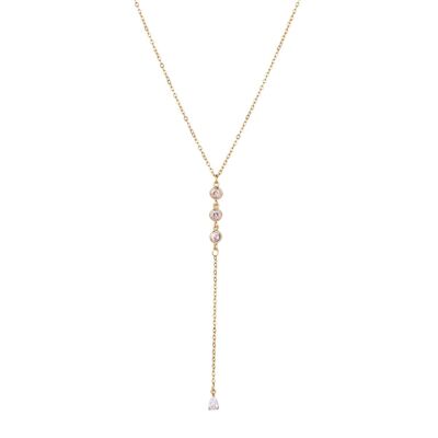 Collier court Keira Cubic Zirconia Crystal
