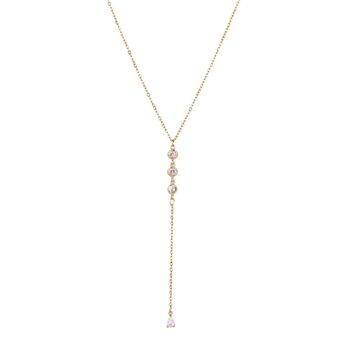 Collier court Keira Cubic Zirconia Crystal