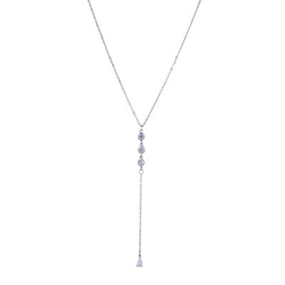 Keira Base Alloy Cubic Zirconia Crystal Short Necklace