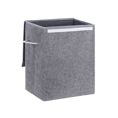 Linnen Imitatie Wasmand 60 L Grijs 40 x 50 x 30 cm (B x H x D)