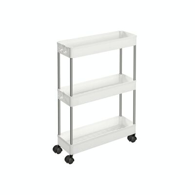 Trolley white with 3 levels