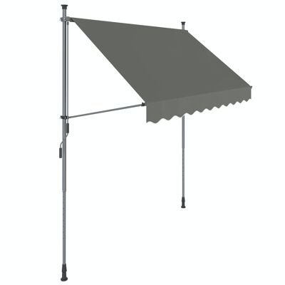Morsetto tenda da sole 150 x 130 cm grigio