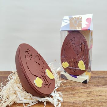 Œuf Poule 12,5cm - Chocolat au lait 45% 1