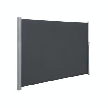 Store latéral 200 x 400 cm jardin anthracite 2