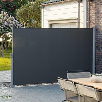 Store latéral 200 x 400 cm jardin anthracite 4