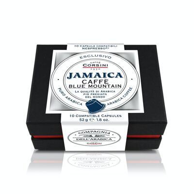 Capsules compatibles Nespresso® | Café Jamaïque | Pur Arabica | Pack contenant 10 pièces