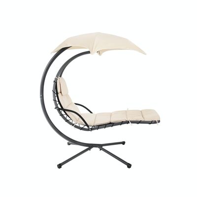 Chaise longue flottante beige