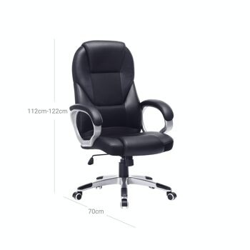 Chaise de bureau Chaise de direction Chaise pivotante Chaise d'ordinateur 8