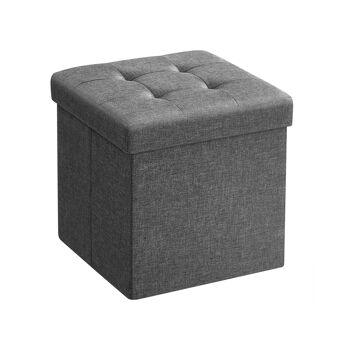 Tabouret avec espace de rangement 30 x 30 x 30 cm 2