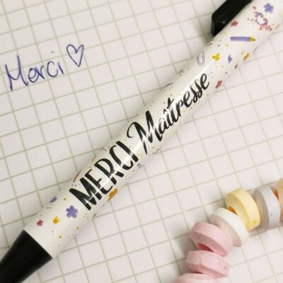 Kugelschreiber „Danke Herrin“ – Geschenk der Herrin – Blumenkollektion