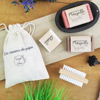 Cerise & Coton : Les savons de papa - Coffret cadeau Papa