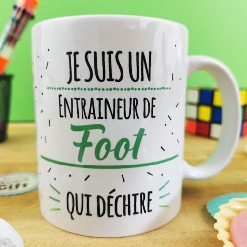 Mug "Je suis un entraîneur de foot qui déchire" - Cadeau coach de football