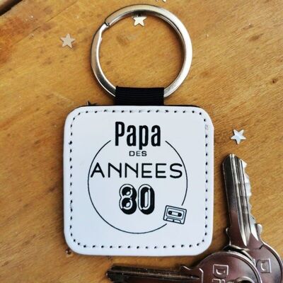 Portachiavi "Papà anni '80" - Regalo papà