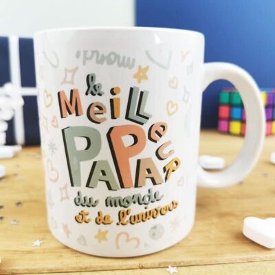 Mug “The best dad in the world and in the universe” – Dad gift