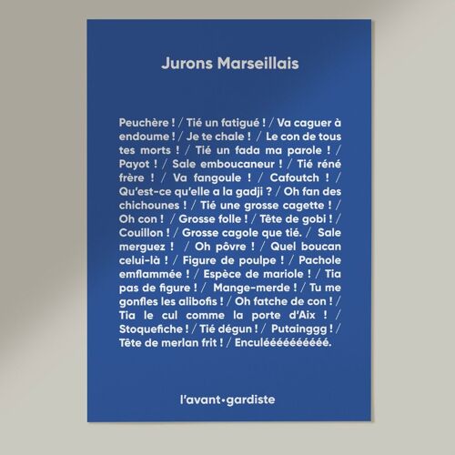 Poster - Jurons Marseillais