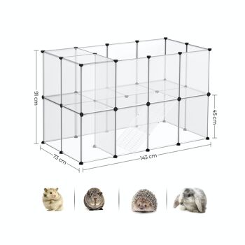 Boîtier extérieur en plastique transparent 8